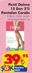 PENTİ DAİMA 15 DEN 2'Lİ PANTOLON ÇORABI PENTİ DAİMA 15 DEN 2'Lİ PANTOLON ÇORABI